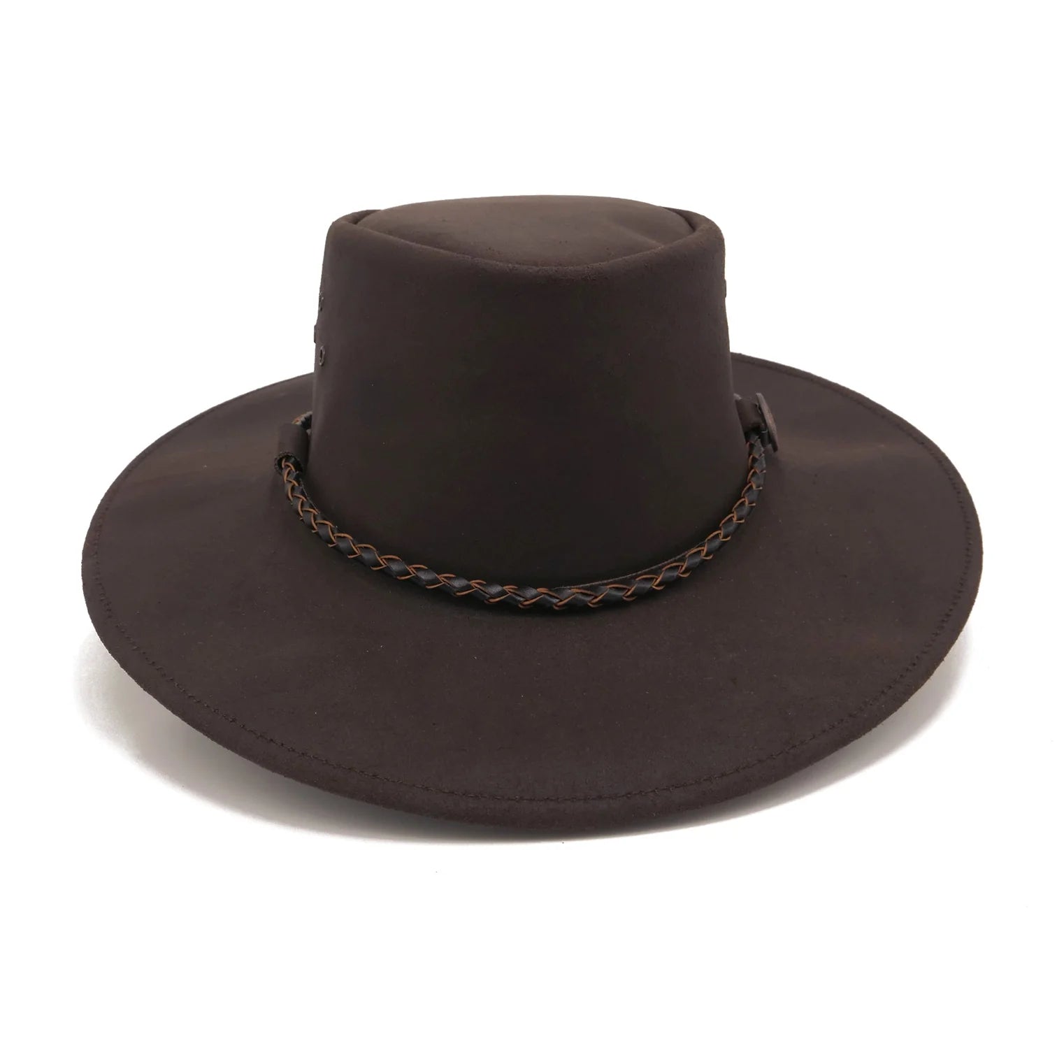 Kakadu Echuca Leather Hat brown