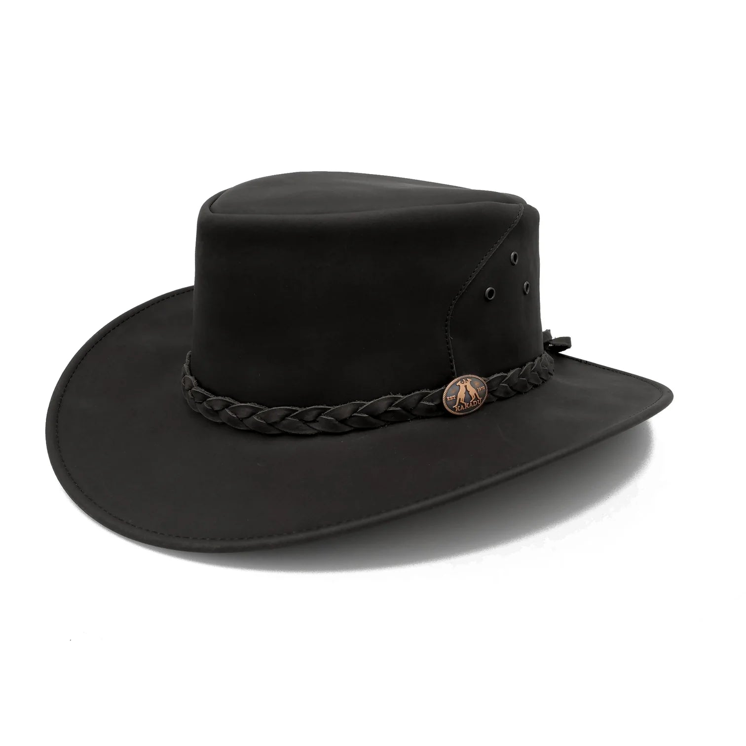 Kakadu Busselton Leather Hat black