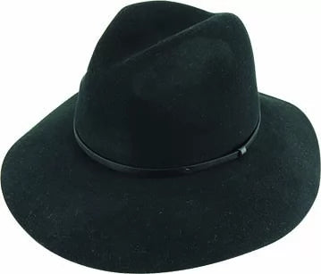 Maddison Avenue Wool Felt Fedora black