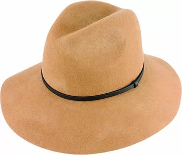 Maddison Avenue Wool Felt Fedora camel