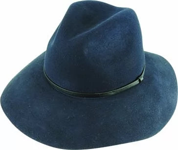 Maddison Avenue Wool Felt Fedora navy