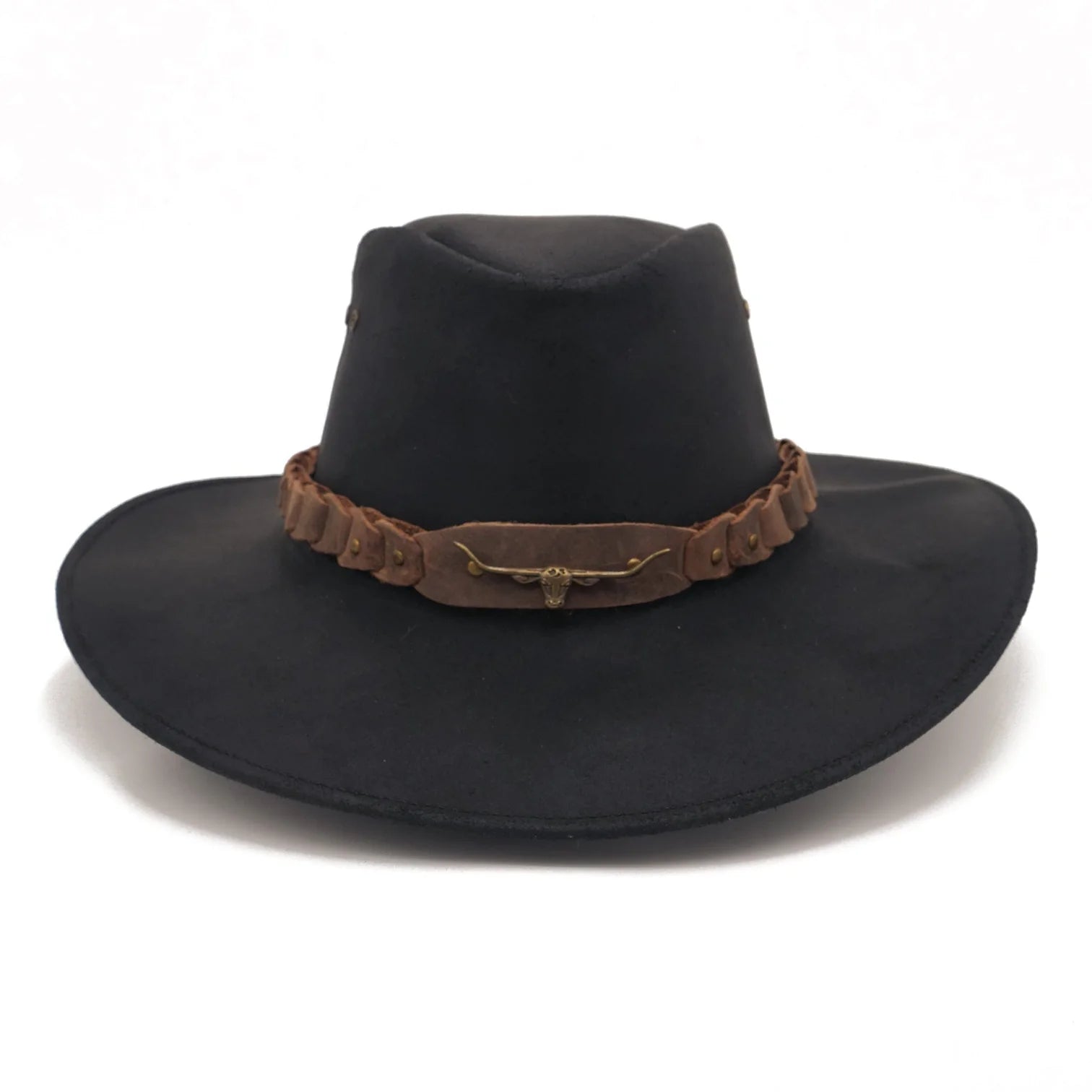 Kakadu Brumby Shapeable Leather Hat black