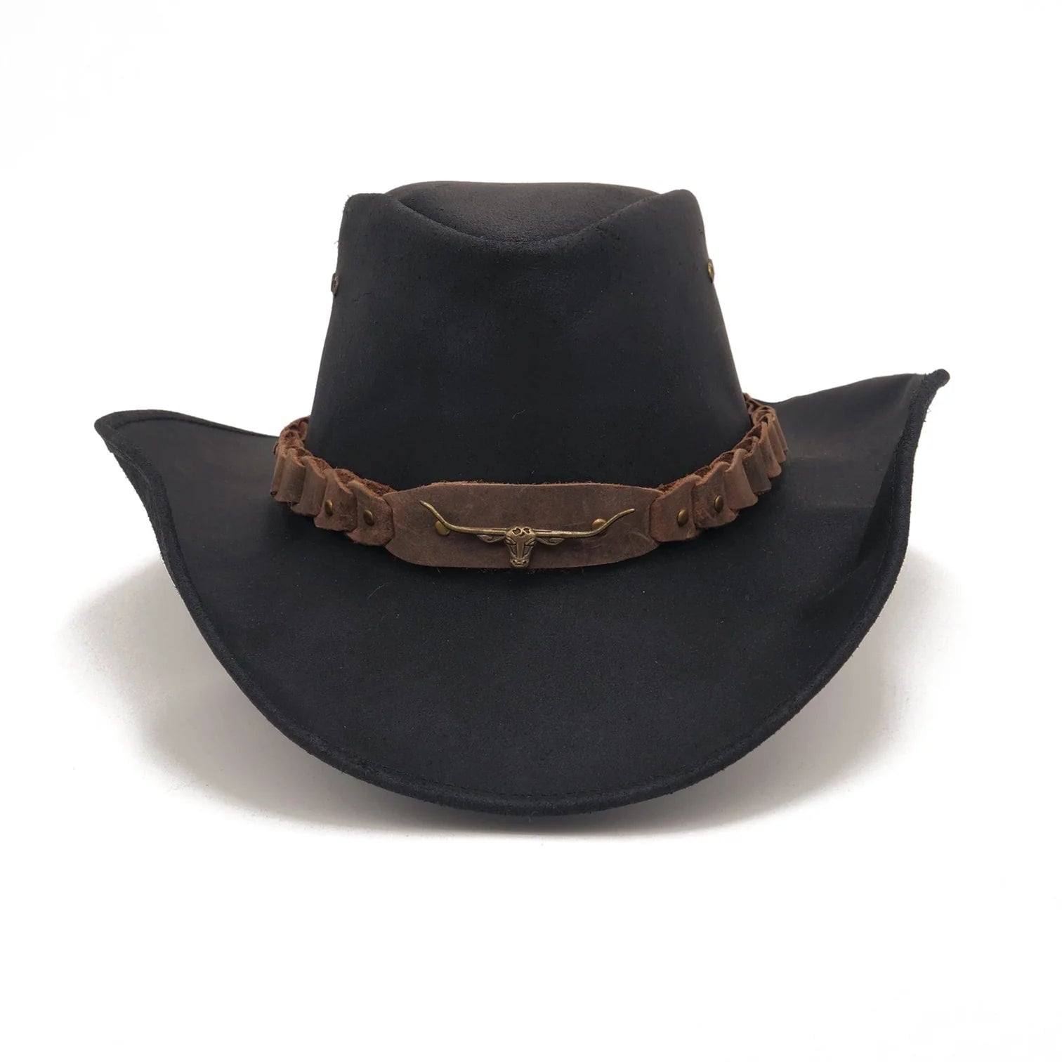 Kakadu Brumby Shapeable Leather Hat black