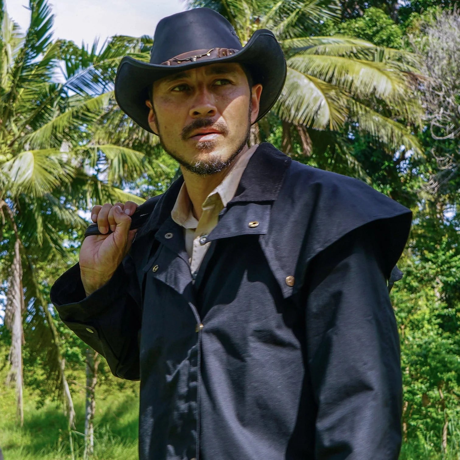 Kakadu Brumby Shapeable Leather Hat black