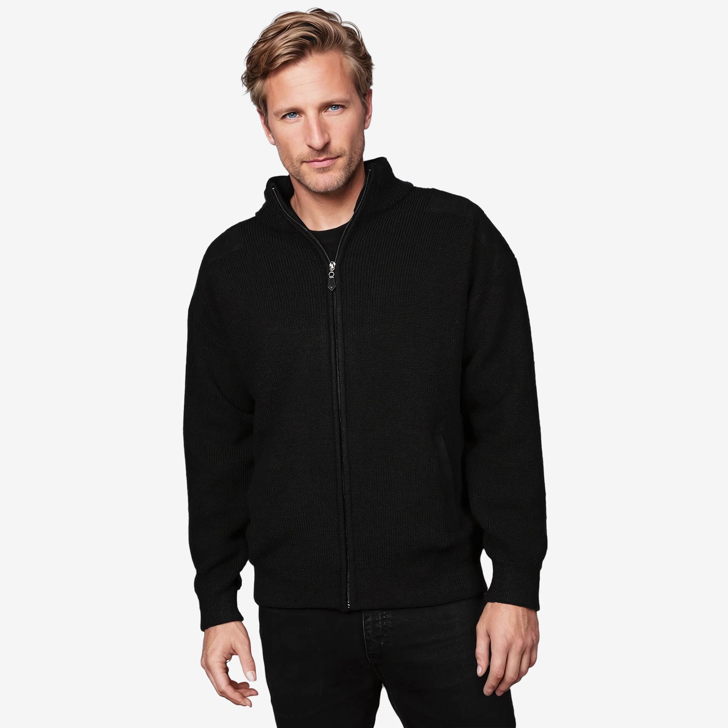 Ansett Patch Zip Cardigan