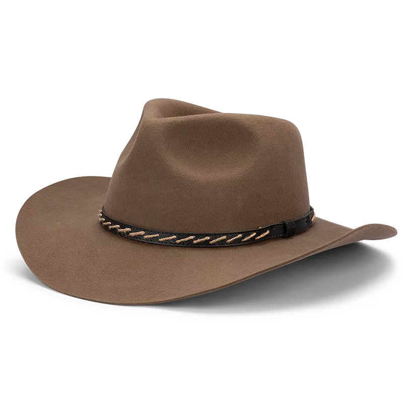 Avenel Boone Australian Wool Felt Outback Hat camel
