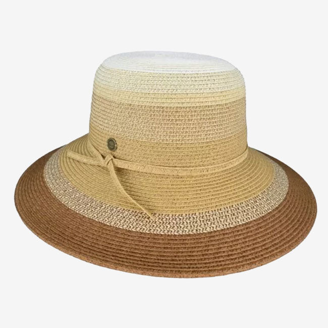 Avenel Layla Multi Tone Braided Dianne Hat tan