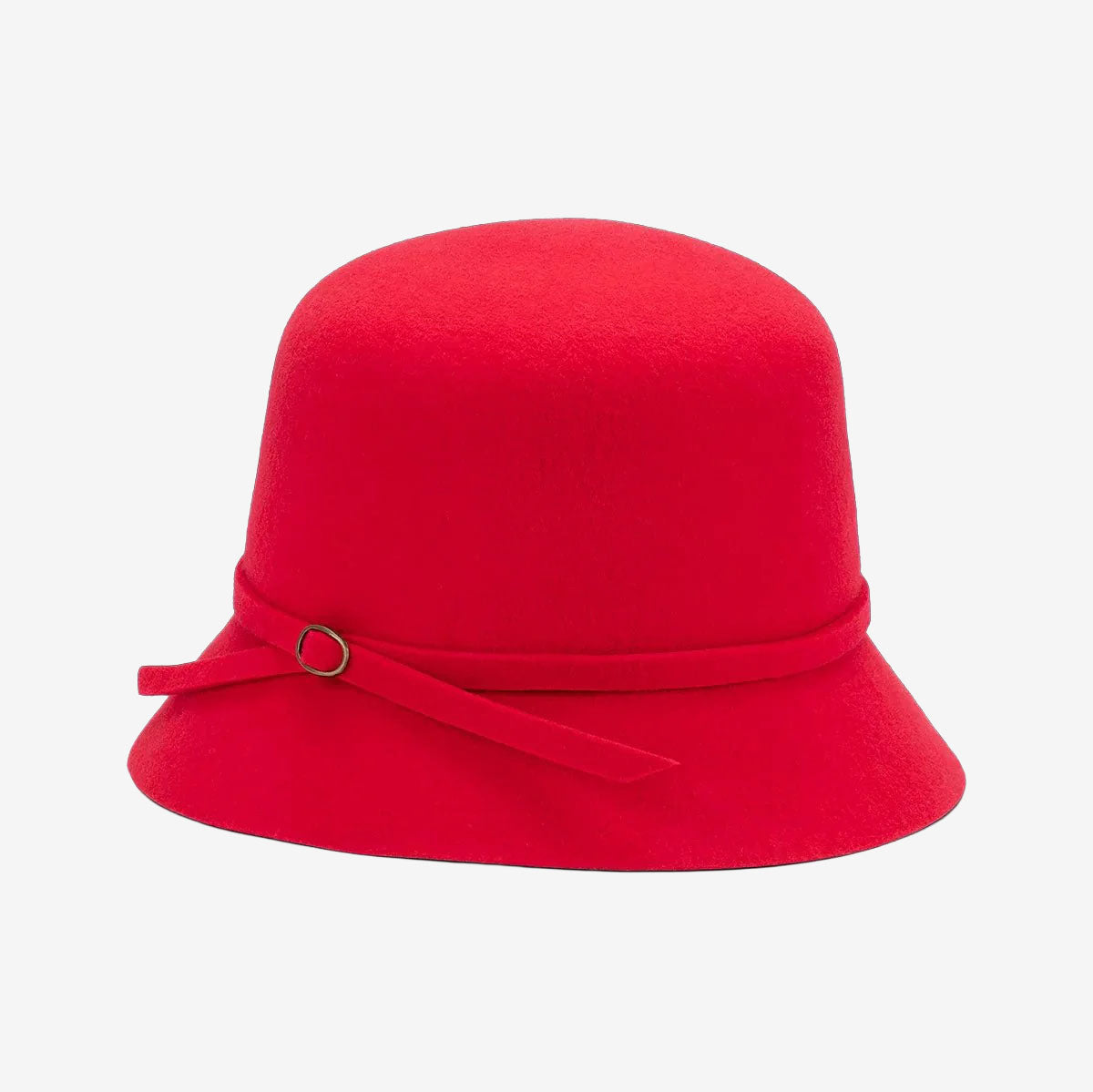 Avenel Rowan Australian Wool Felt Cloche red