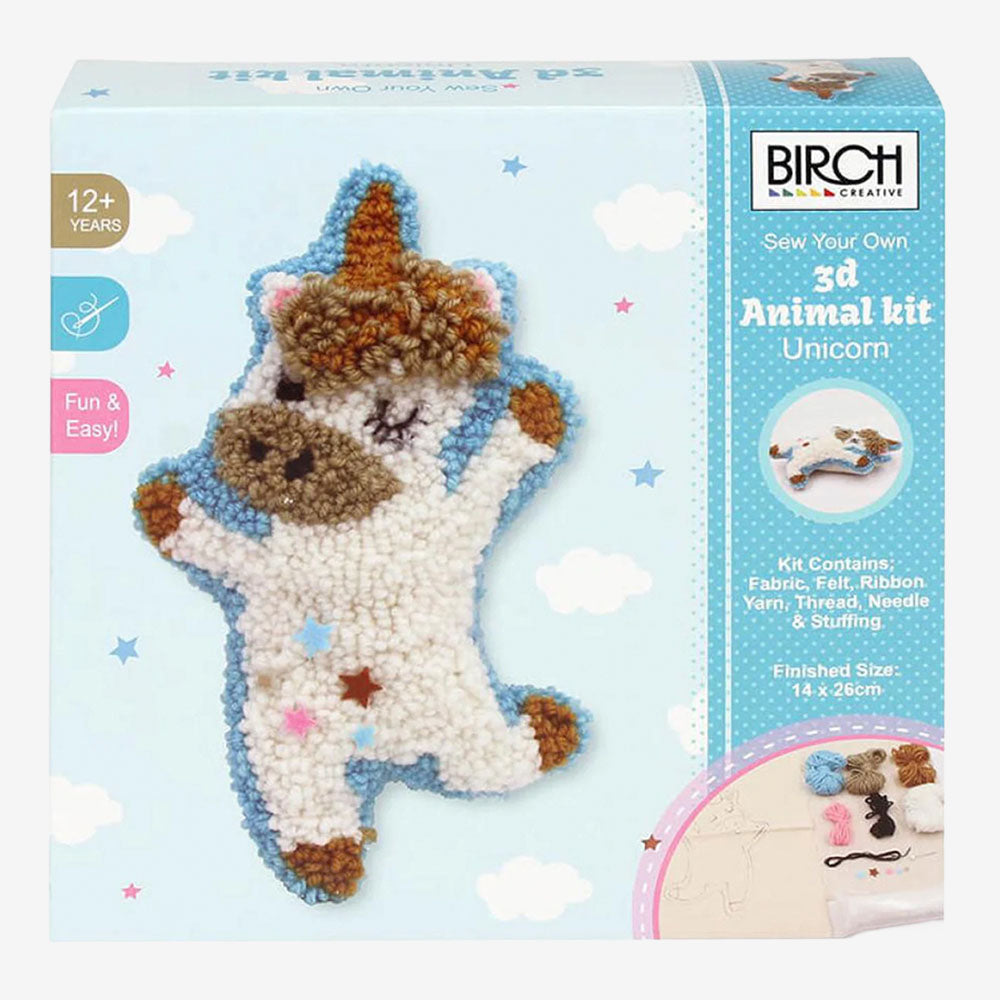 Birch Punch Needle 3D Animal Kit