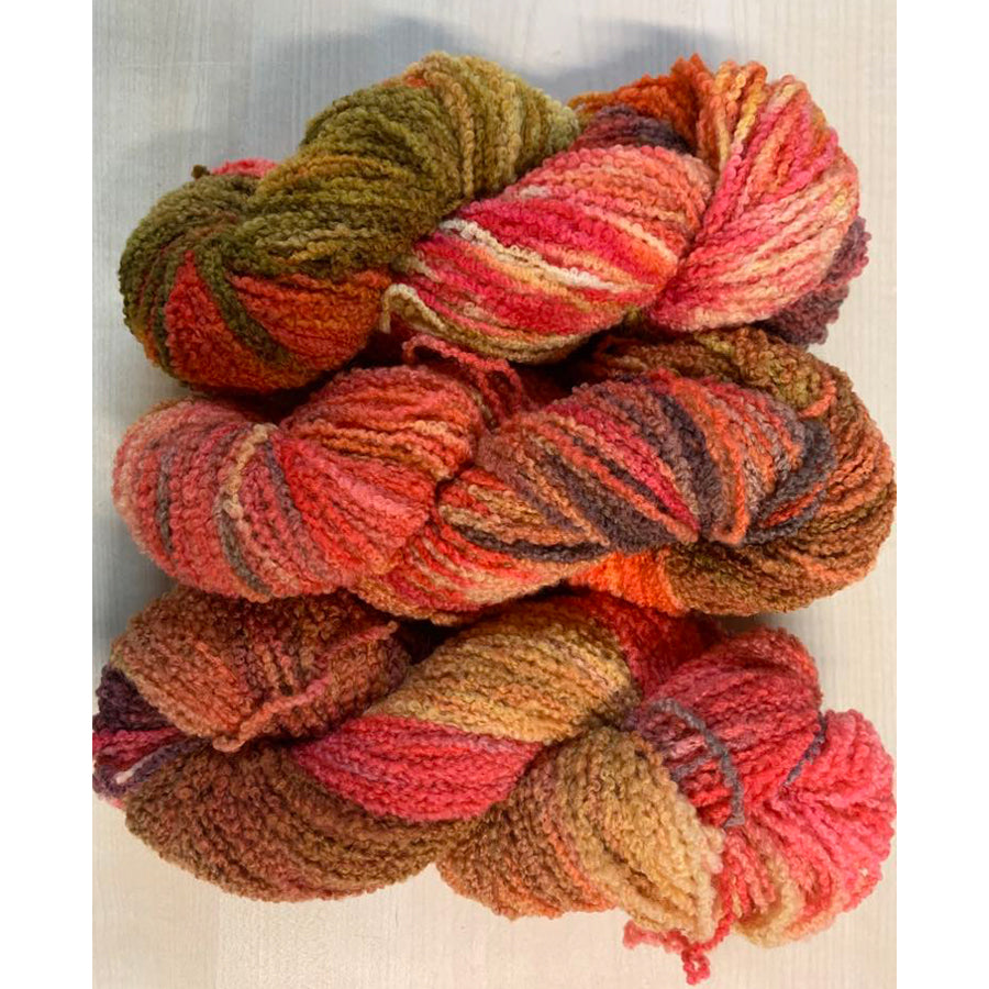 Nundle Hand Dyed Merino Boucle Outback Sunset