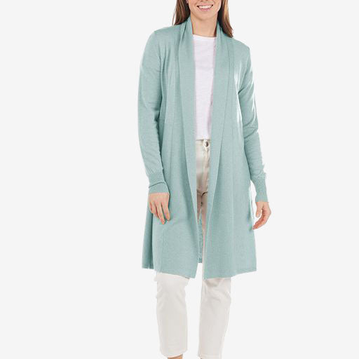 Bridge & Lord Wool & Cashmere ETE Cardi sage leaf