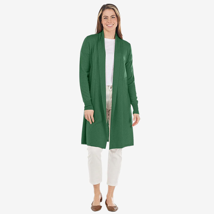 Bridge & Lord Wool & Cashmere ETE Cardi bottle green