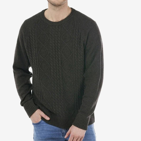 Bridge & Lord Men's Cable Crew Pullover