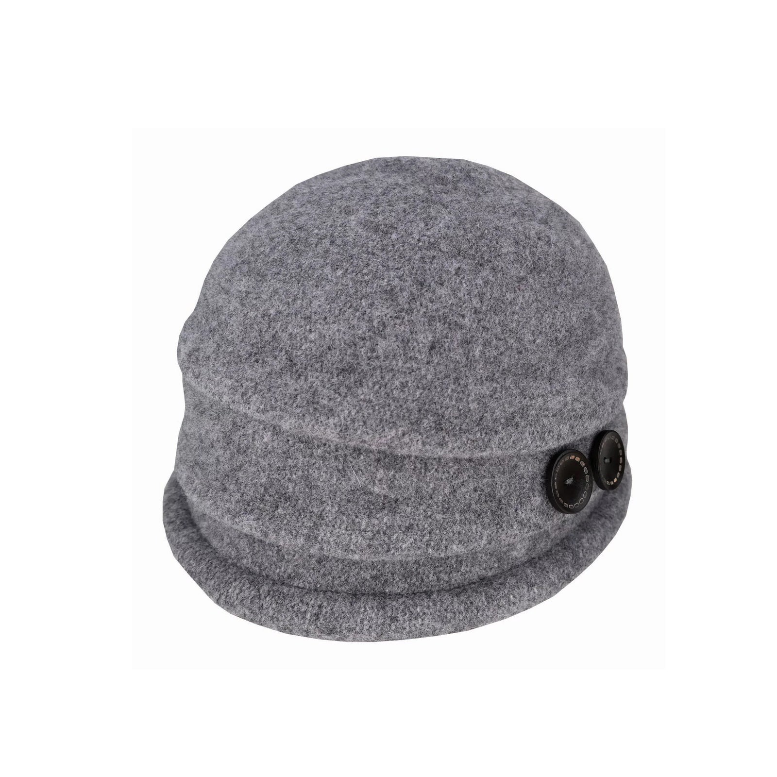 Dot & Co. Boiled Wool Button Pull On Hat