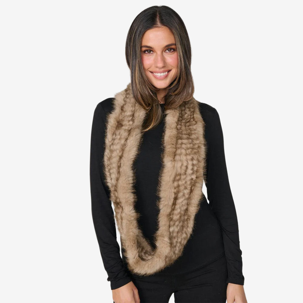 Caju Rabbit Fur Snood CZ1180