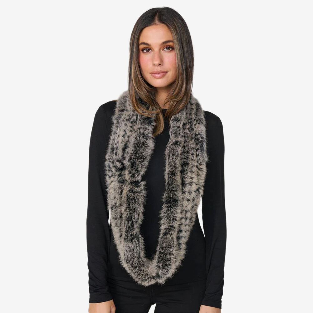 Caju Rabbit Fur Snood CZ1180