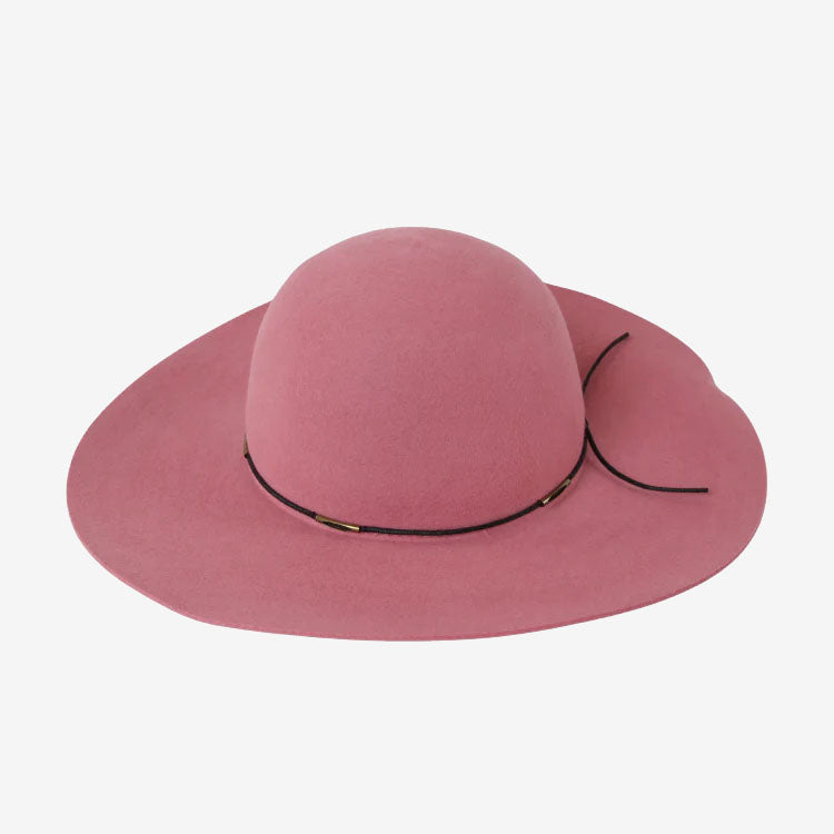 Dot & Co. Charlene Wide Brim Hat blush