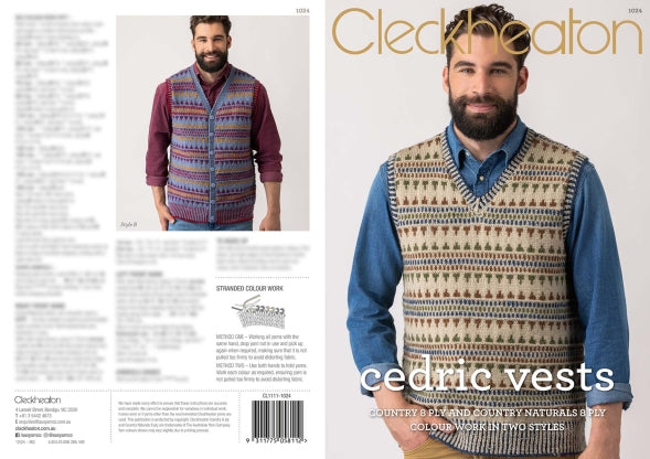 Cleckheaton Cedric Vest Pattern 1024