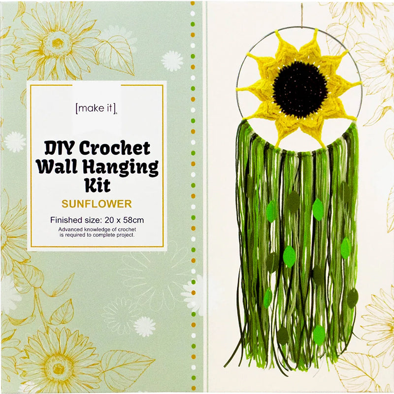 Make It Crochet Wall Hanging Sunflower
