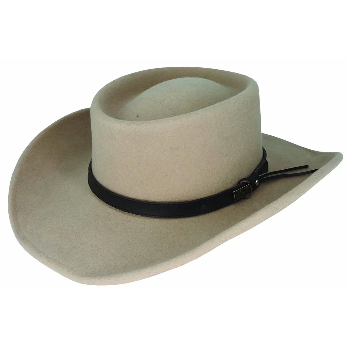 FLINDERS TOMMY WOOL FELT WESTERN GAMBLER FAWN