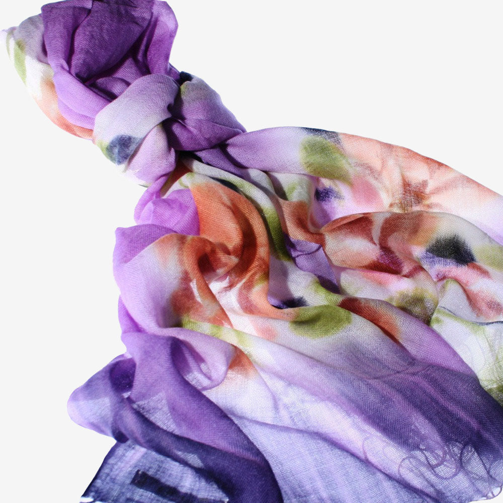 Sheer Bliss Painted Scarf