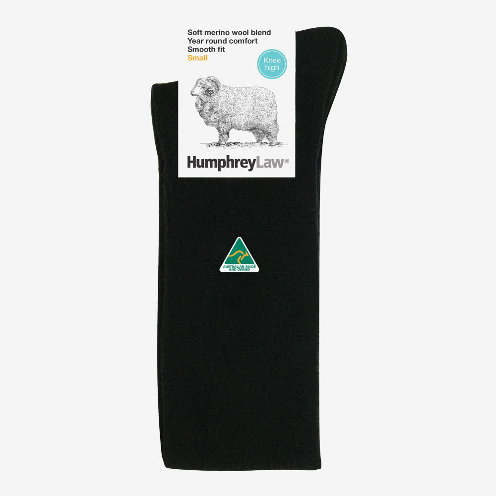 Humphrey Law Ladies Half Hose black