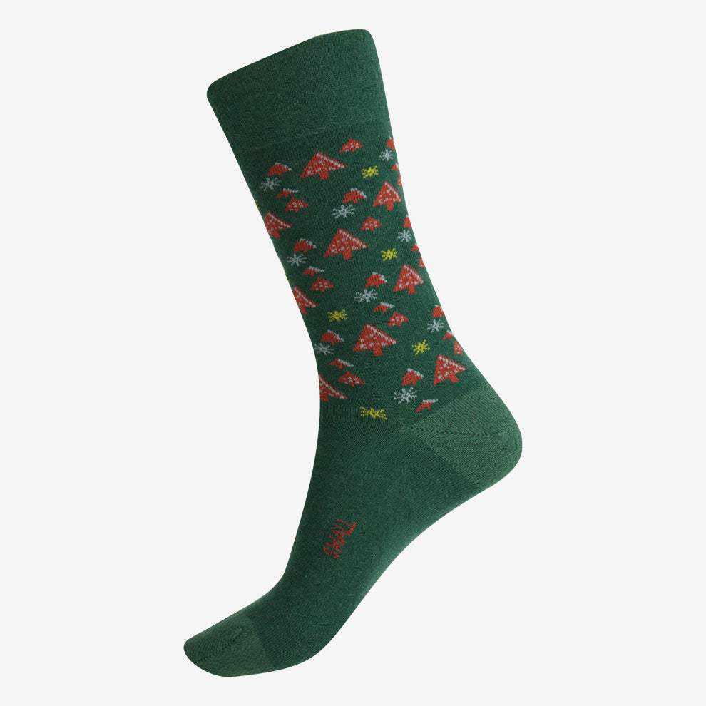 Humphrey Law Wool Blend Health Sock Xmas green