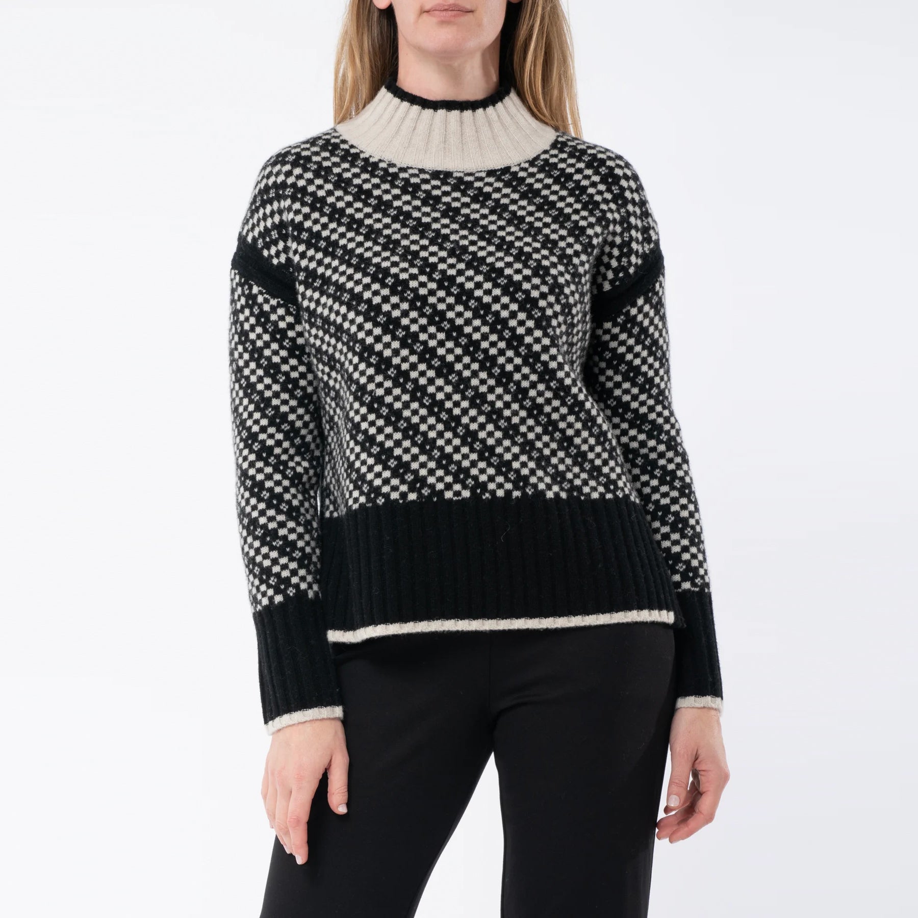 Jump Geo Intarsia Pullover