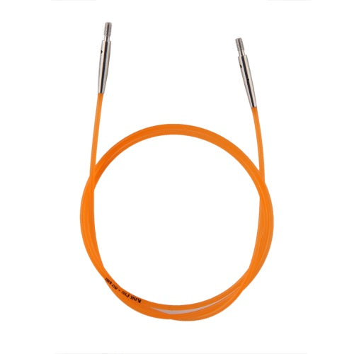 KnitPro Coloured Interchangeable Needle Cable orange 80cm