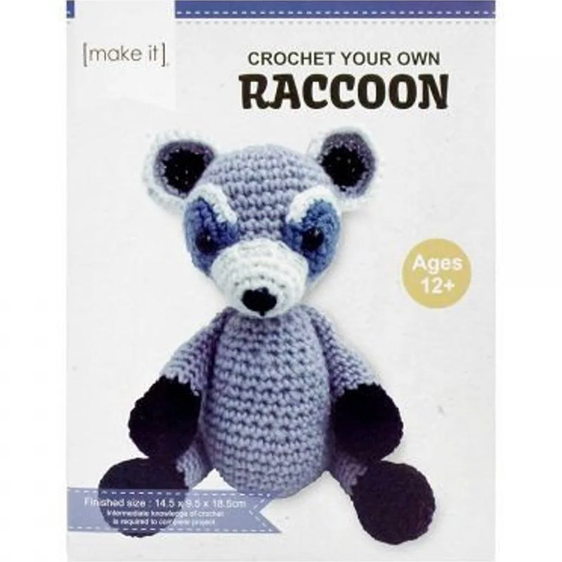 MAKE IT CROCHET KIT RACCOON