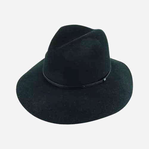 Maddison Avenue Wool Felt Fedora black
