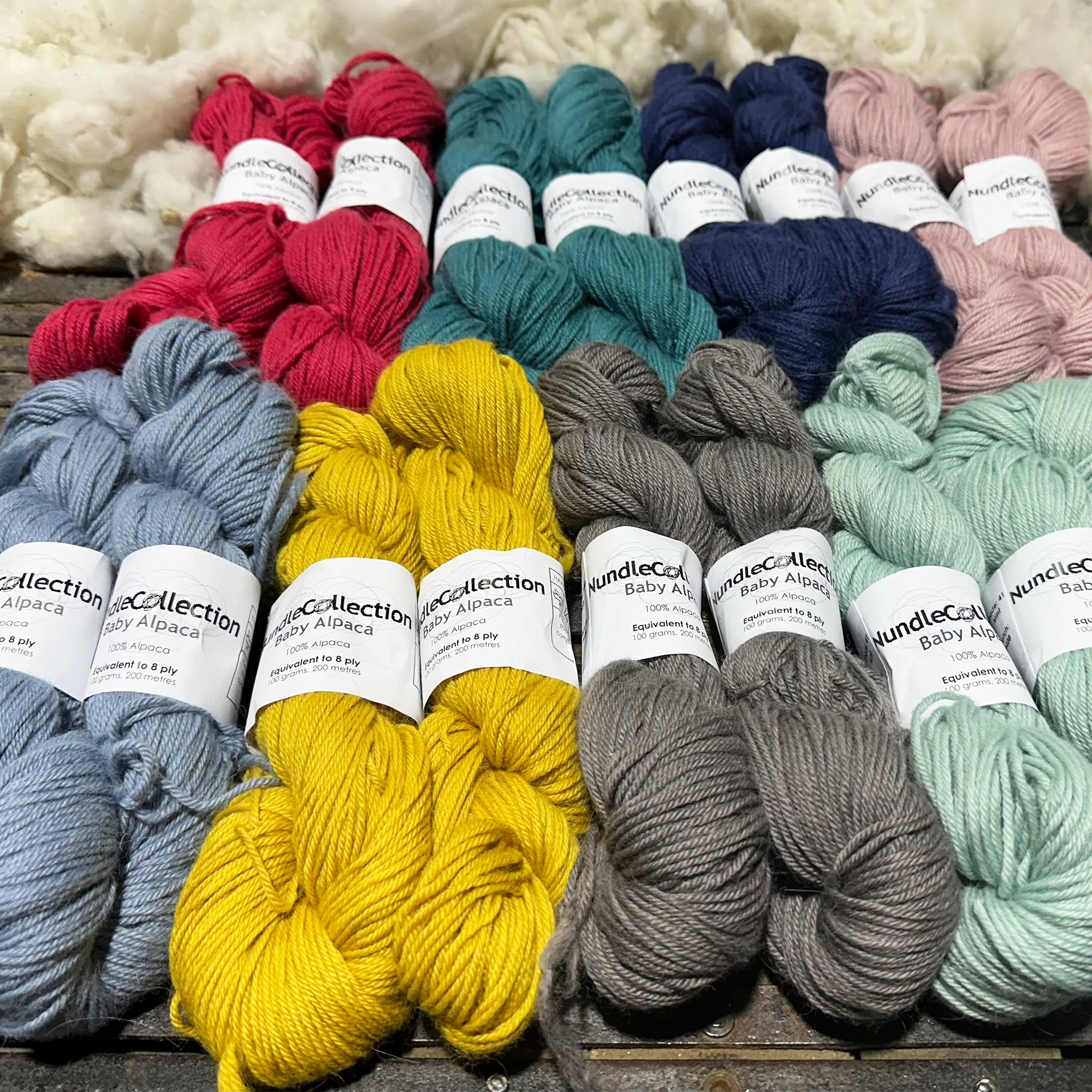 Nundle - 8 ply Baby Alpaca - 100g