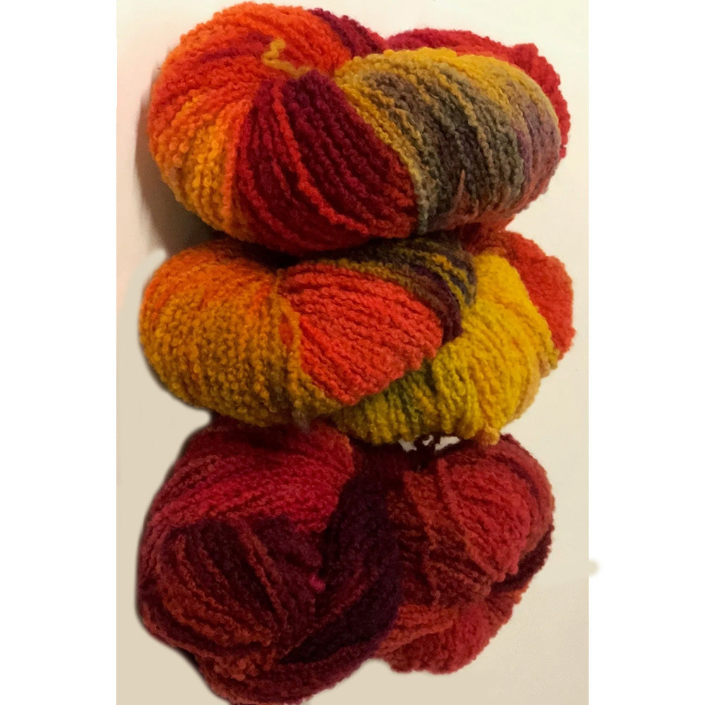 Nundle Hand Dyed Merino Boucle gerbera
