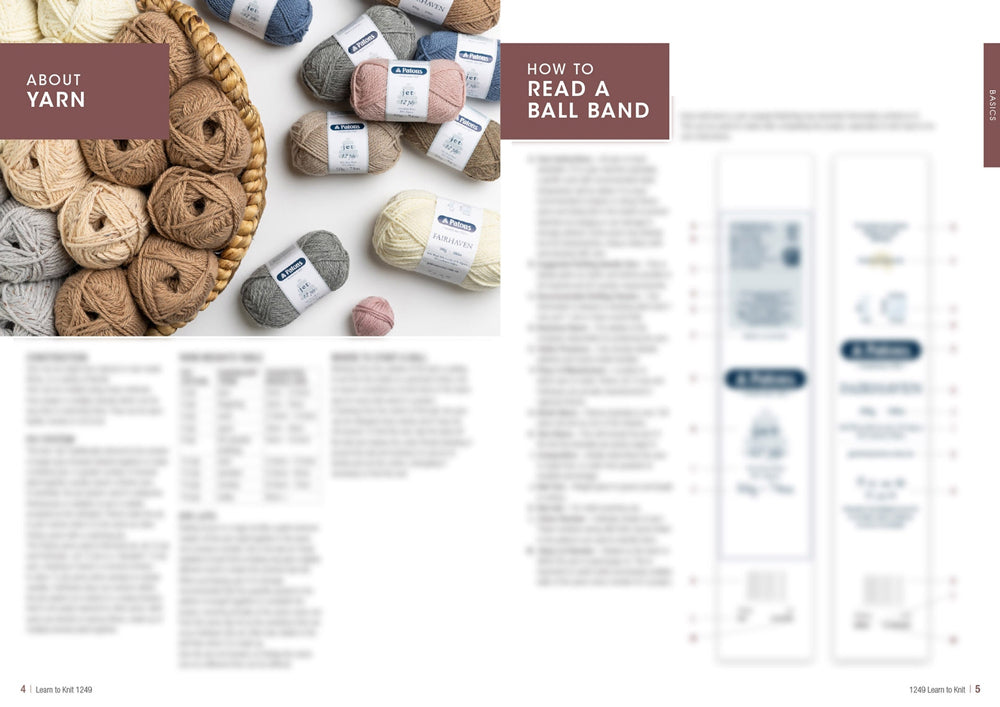 Patons Learn to Knit Book 1249 New Edition