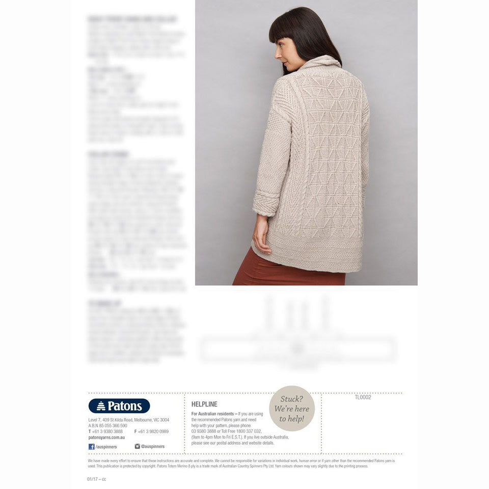 Patons Mod Aran Jacket Book 0036