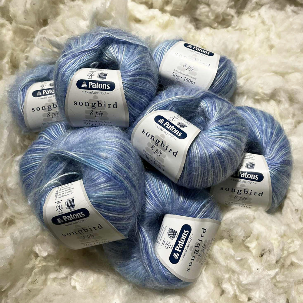 Patons Songbird 8 Ply Yarn Blue Brook