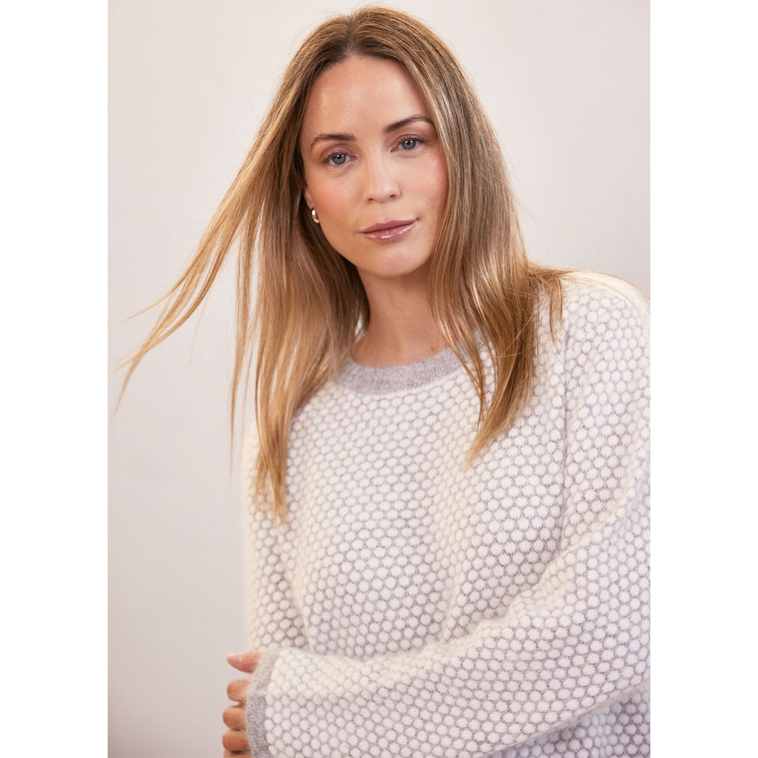 See Saw Angora Blend Spot Sweater