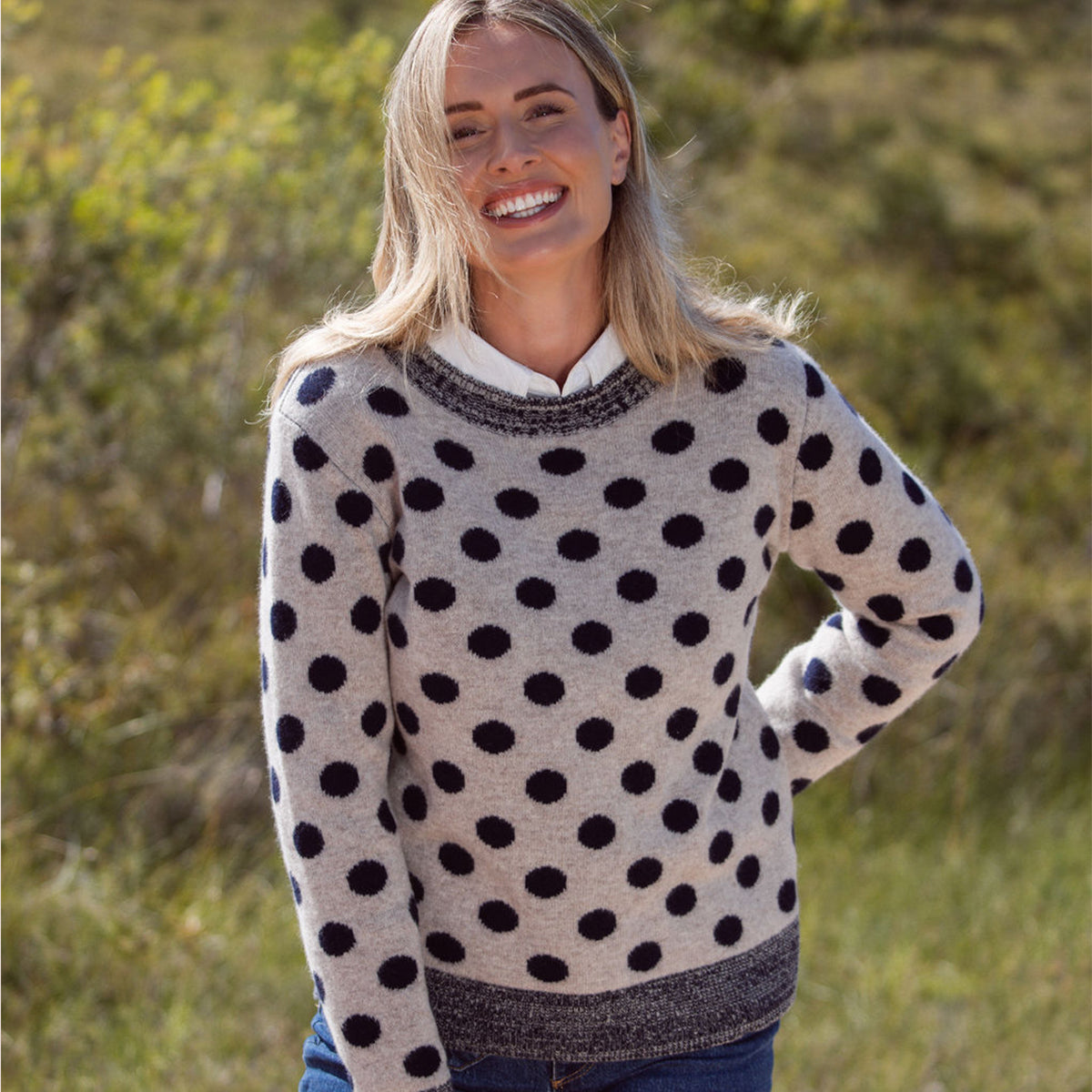 See Saw Luxe Merino Wool Spot Sweater