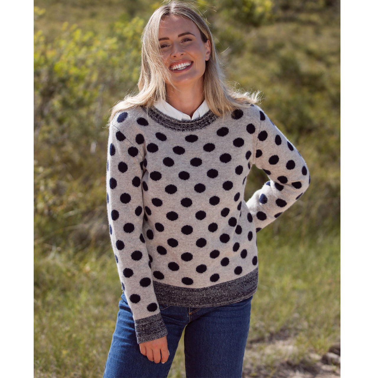See Saw Luxe Merino Wool Spot Sweater