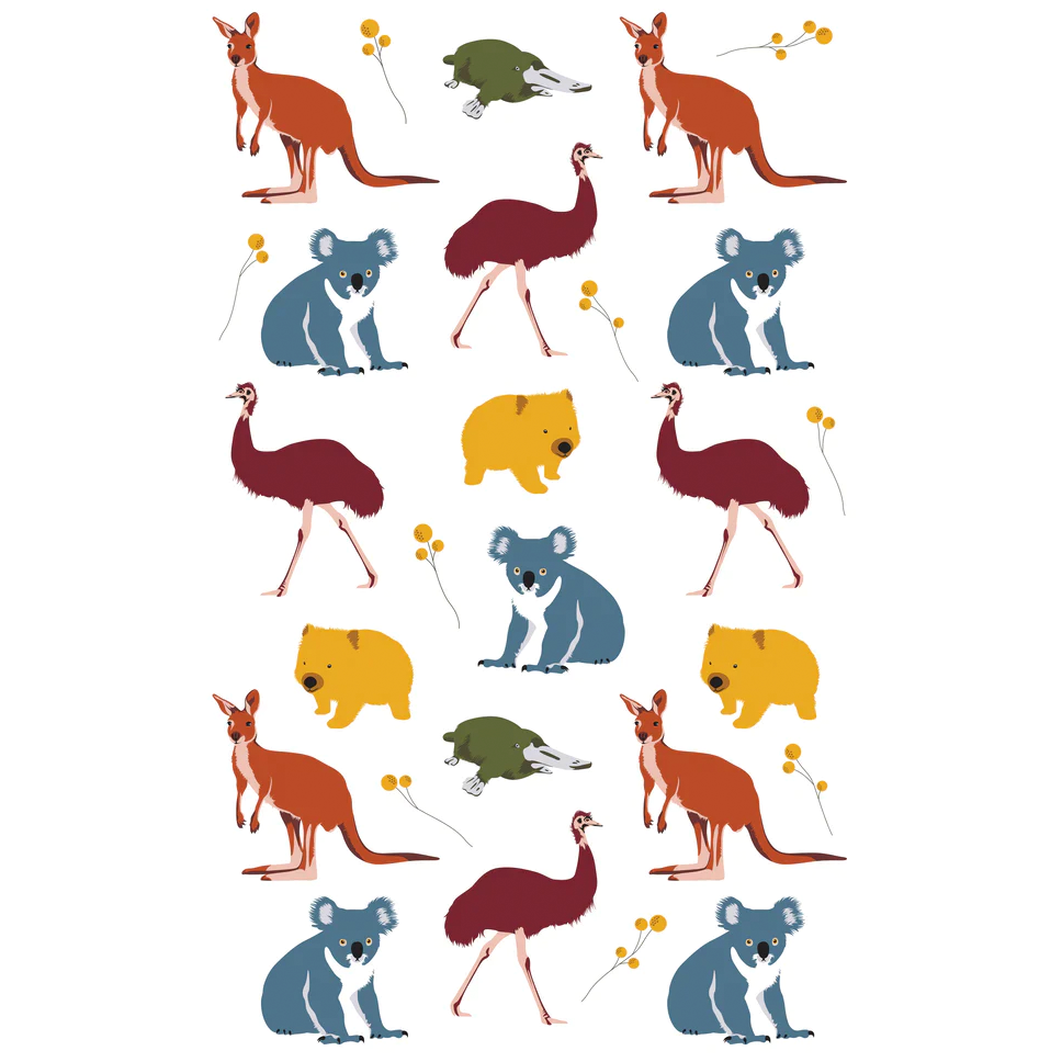 Tea Towel - Australian Animals