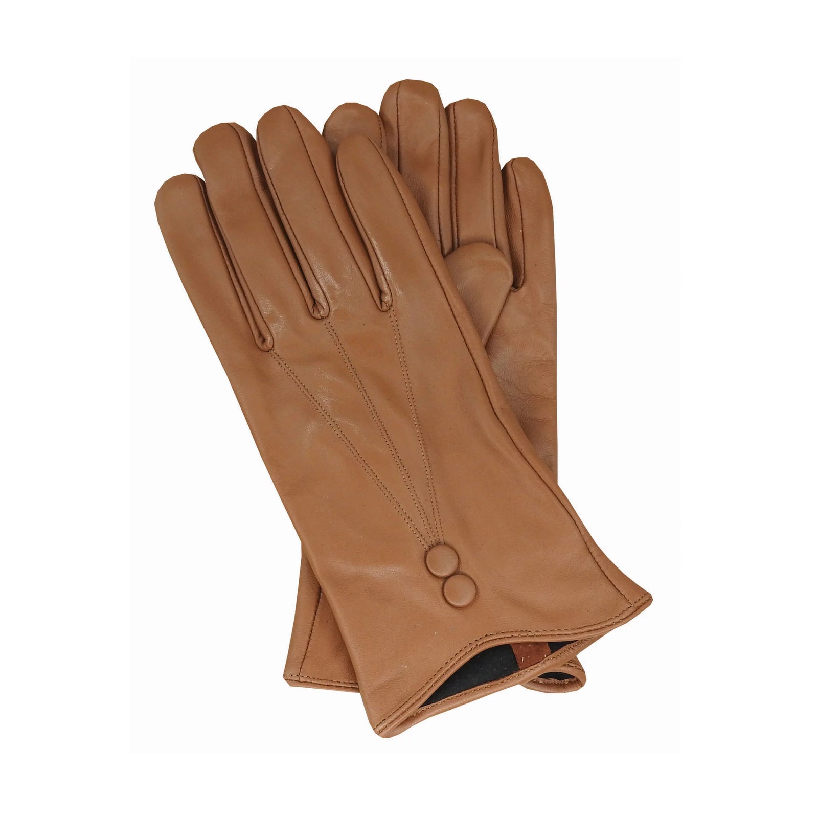 Avenel Virginia Leather Glove with Button Detail