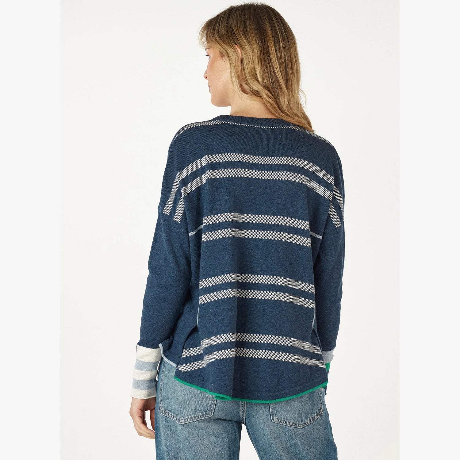 Z&P Birdseye Trim Jumper denim