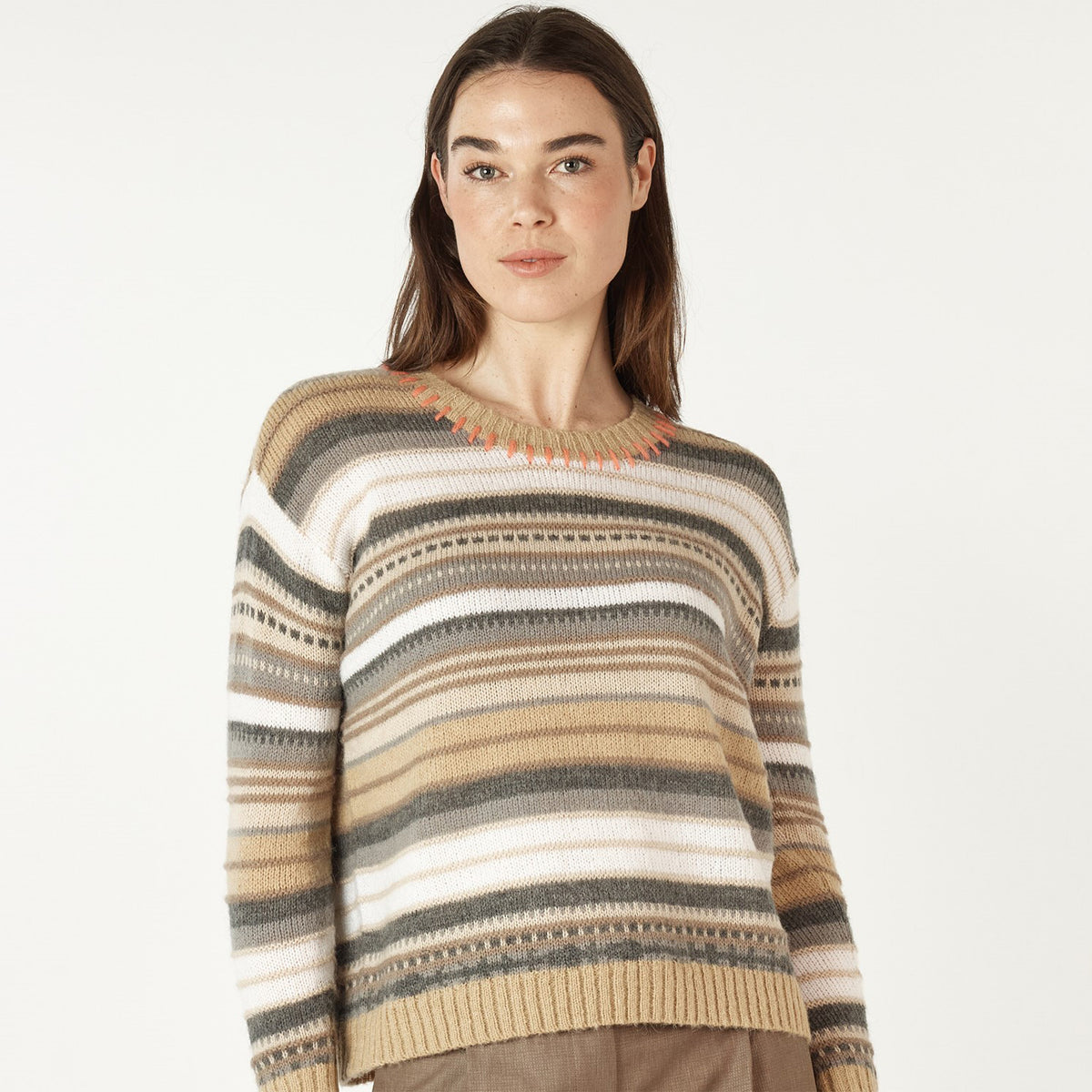 Z&P Mohair Blend Stripe Sweater