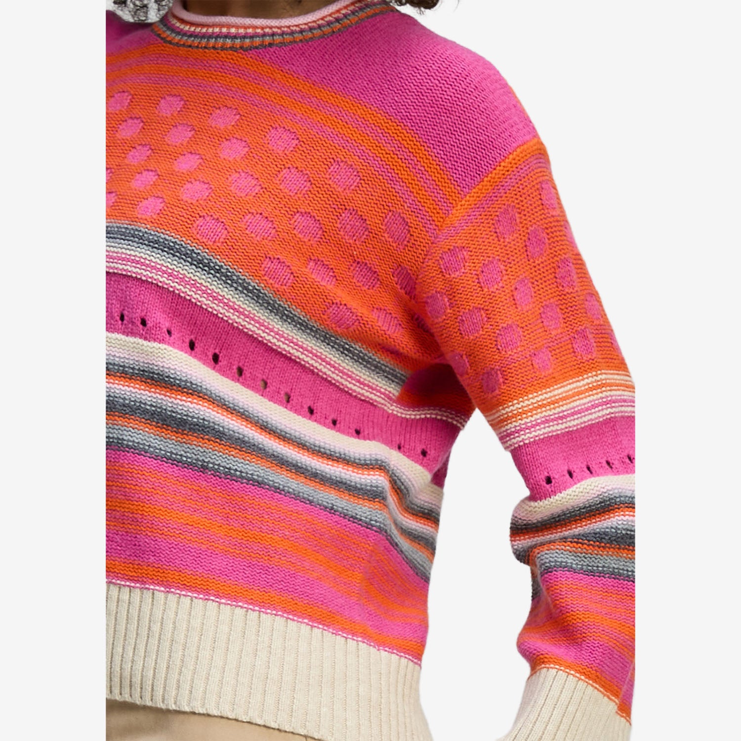 Z&P Stripe Pop Jumper amaranth
