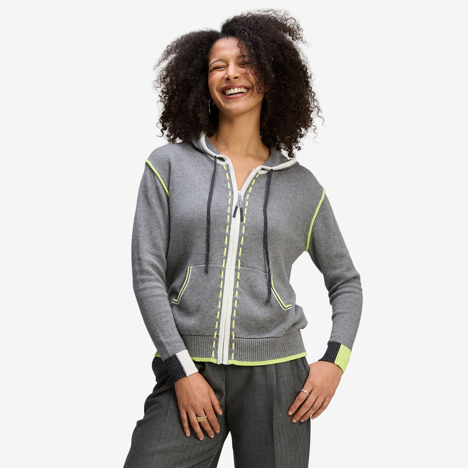 Zaket & Plover Threaded Hoodie cloud