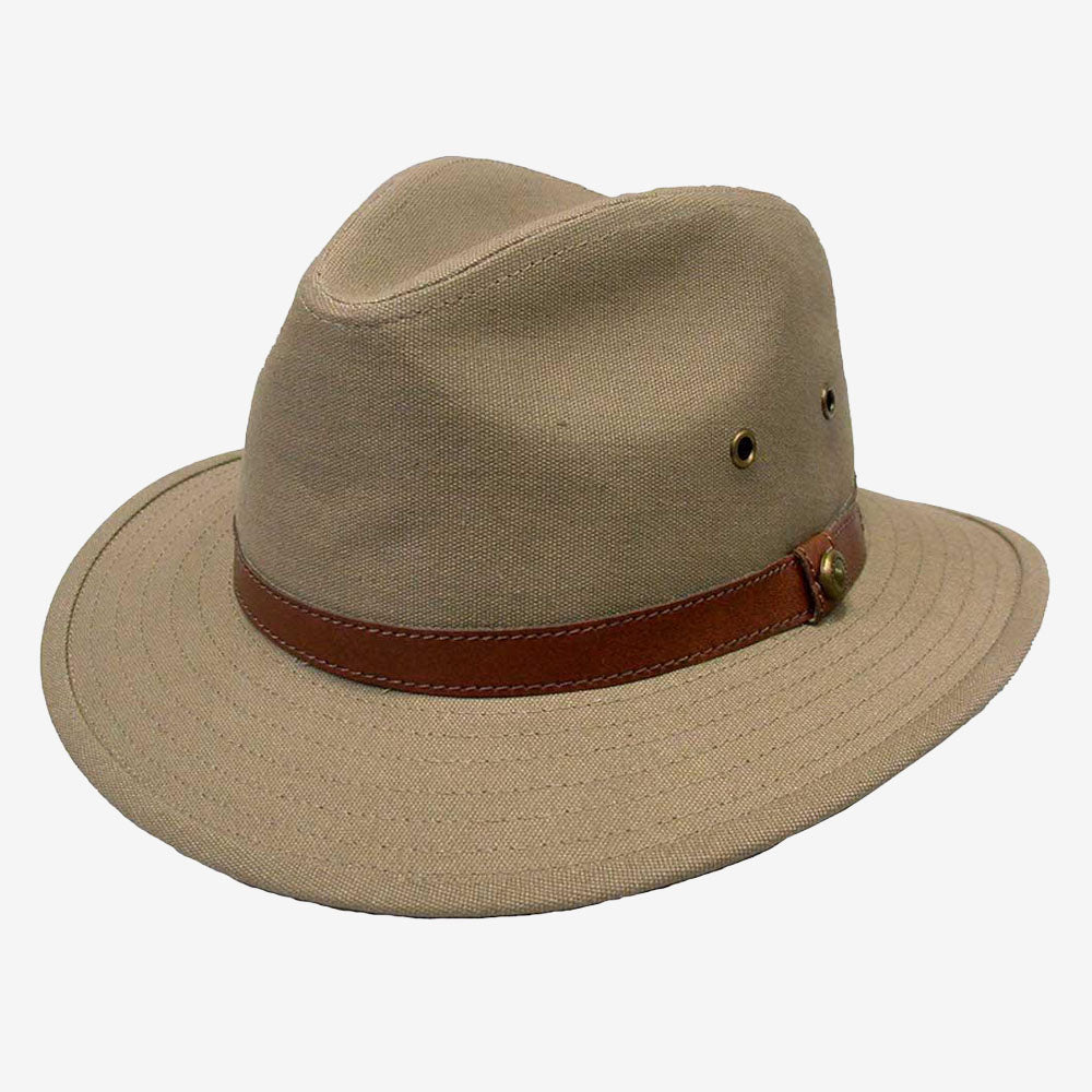 Avenel Blocked Canvas Hat
khaki