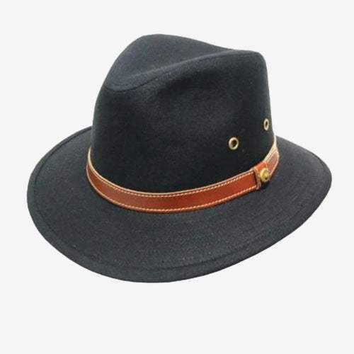 Avenel Blocked Canvas Hat
black