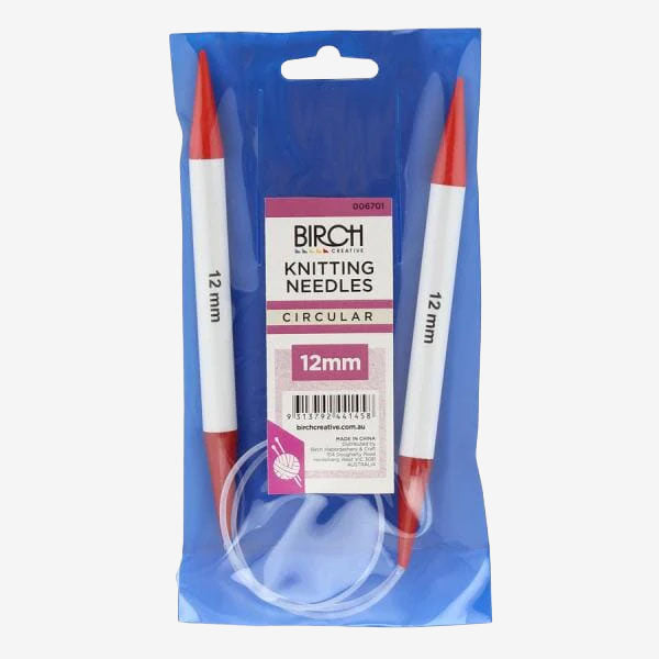 Birch Large Circular Knitting Needles 12mm