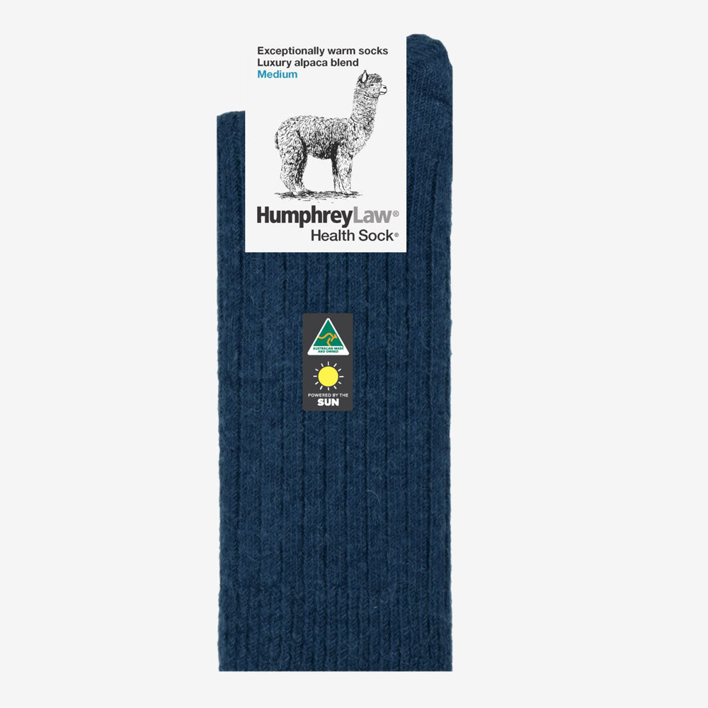 Humphrey Law Alpaca & Wool Blend Socks denim