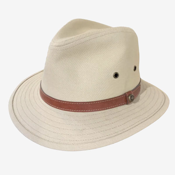 Avenel Blocked Canvas Hat natural